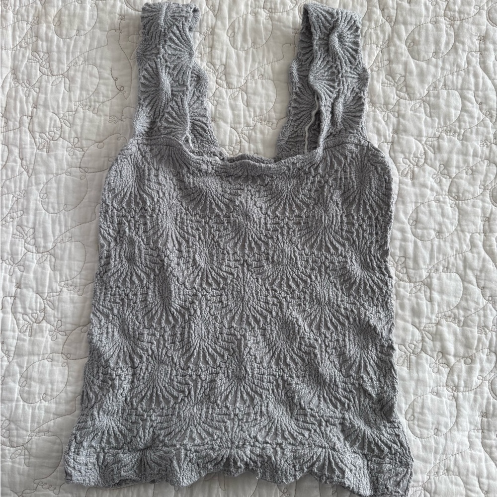 Gray Free People Tank